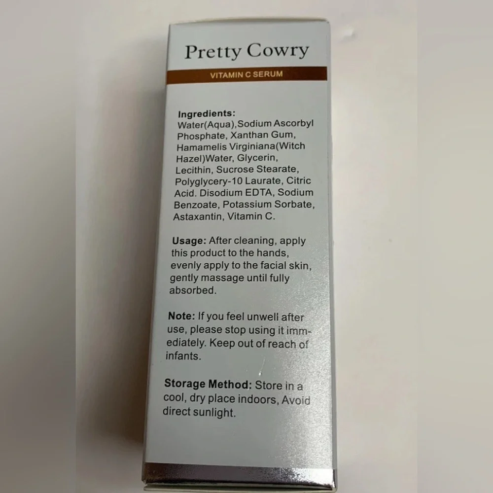 Pretty Cowry Vitamin C Brightening Serum 1 fl oz Anti Aging Hyaluronic Acid New